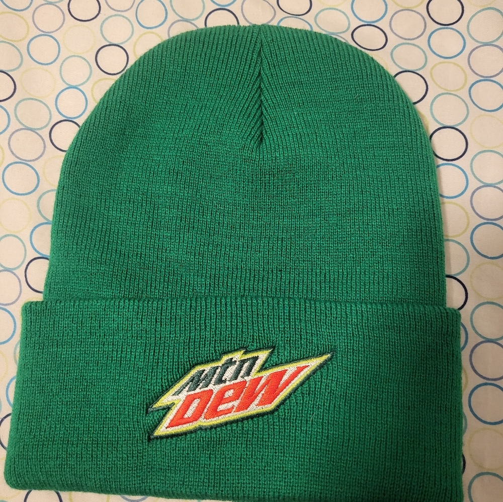 Mountain dew beanie